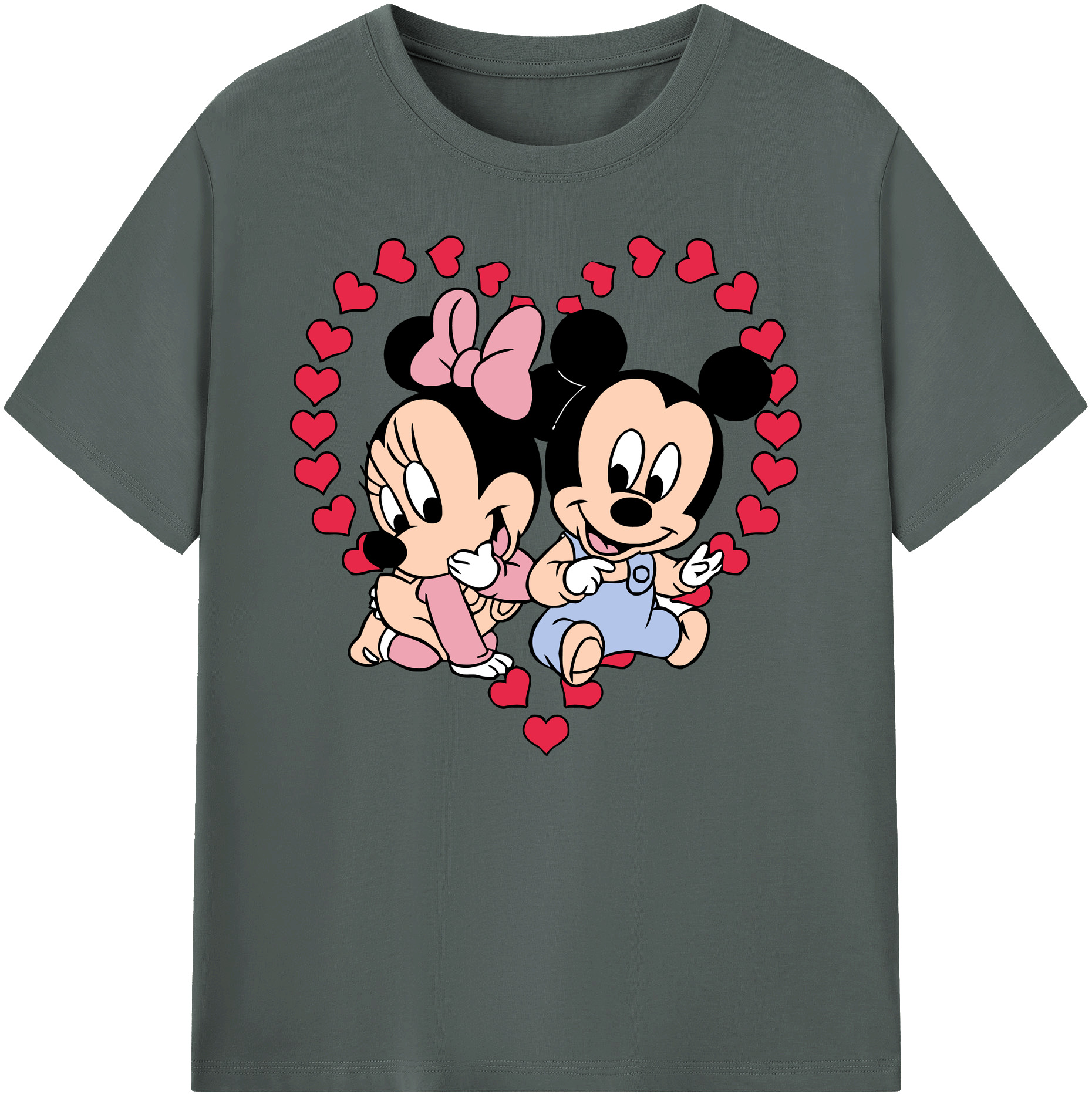 ミッキーマウス Mickey Mouse 綿100％ メンズ半袖Tシャツ｜肌触りやわらか＆通気性